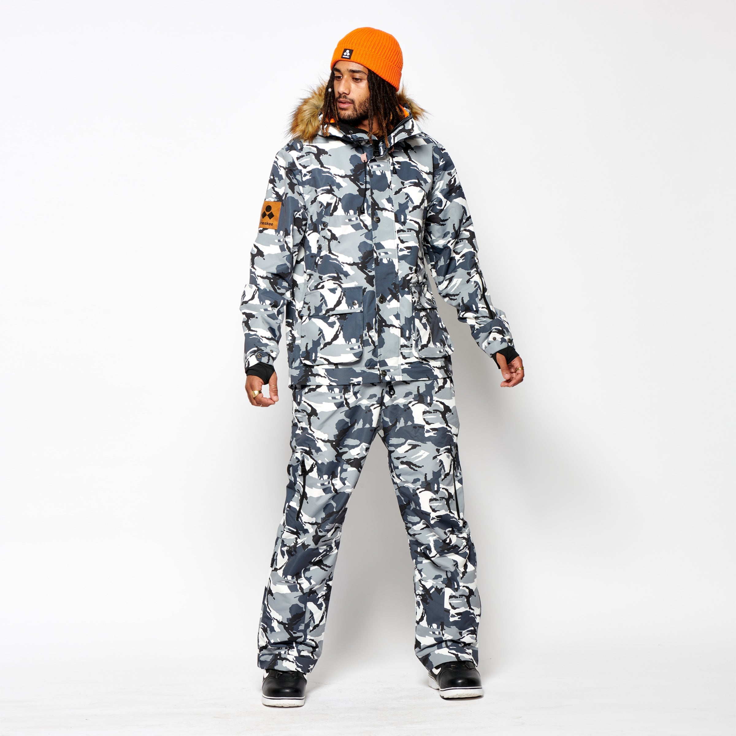 Men's 2-in-1 Snow Suit, Grey Camo