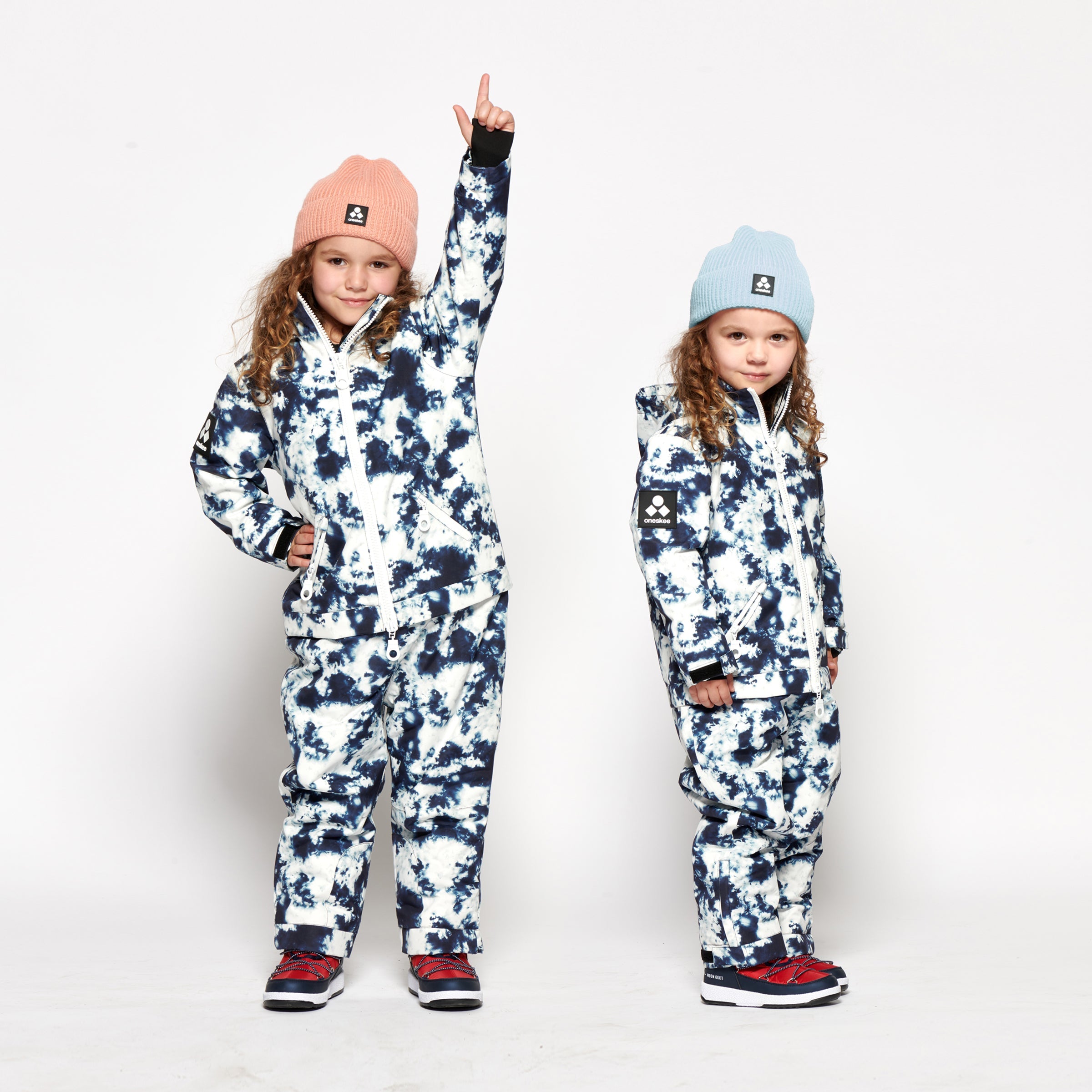 Kids 2-in-1 Snow Suit, Blue Tie Dye