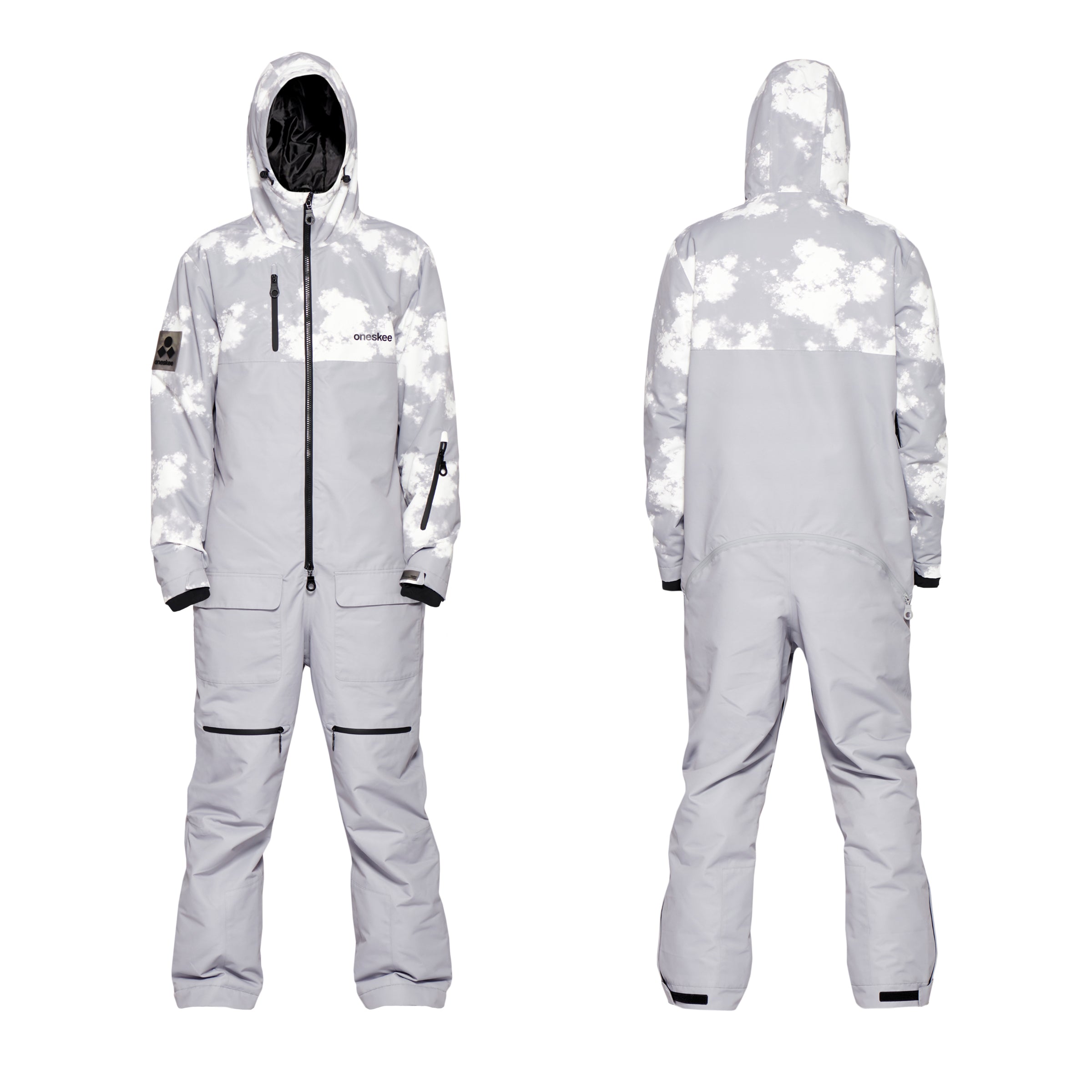 Men's Snow Suit, Grey Storm