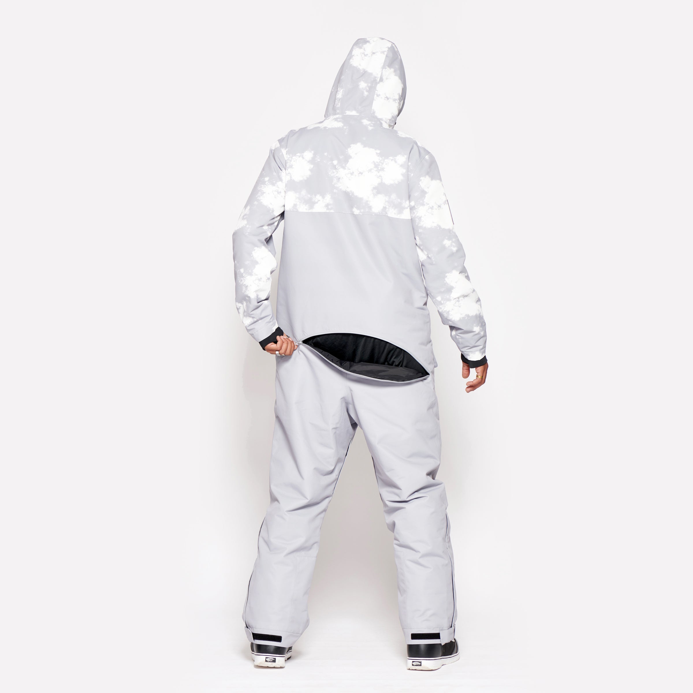 Men's Snow Suit, Grey Storm