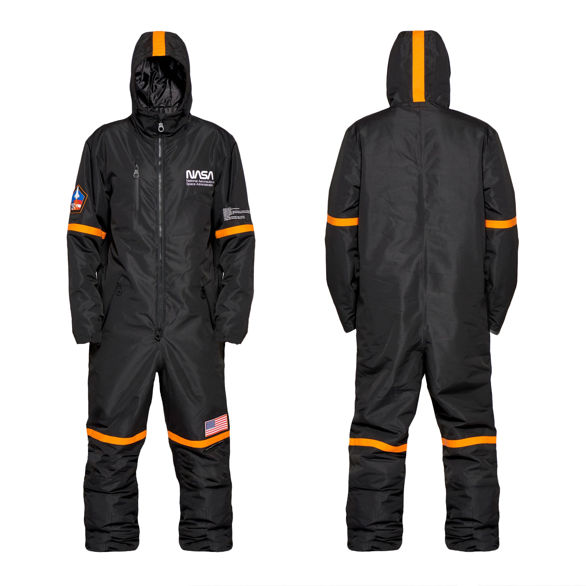 Men's Snow Suit, Black NASA