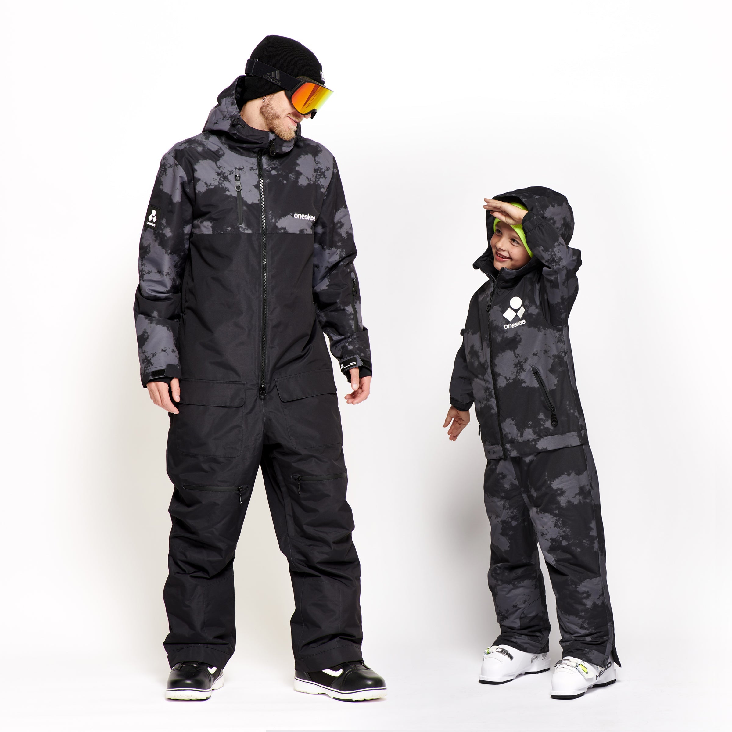 Kids 2-in-1 Snow Suit, Black Storm - oneskee-ltd-us