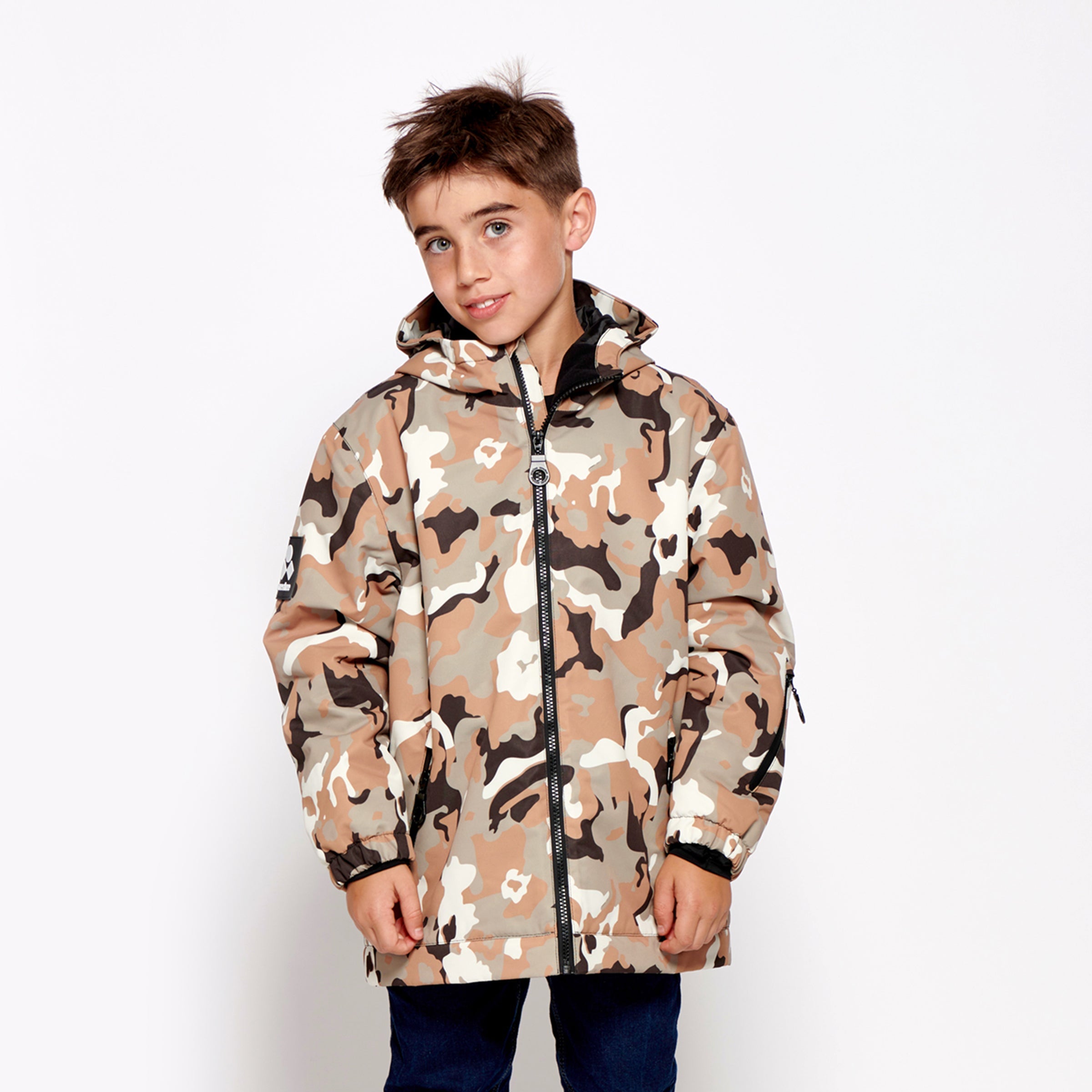 Kids 2-in-1 Snow Suit, Brown Camo