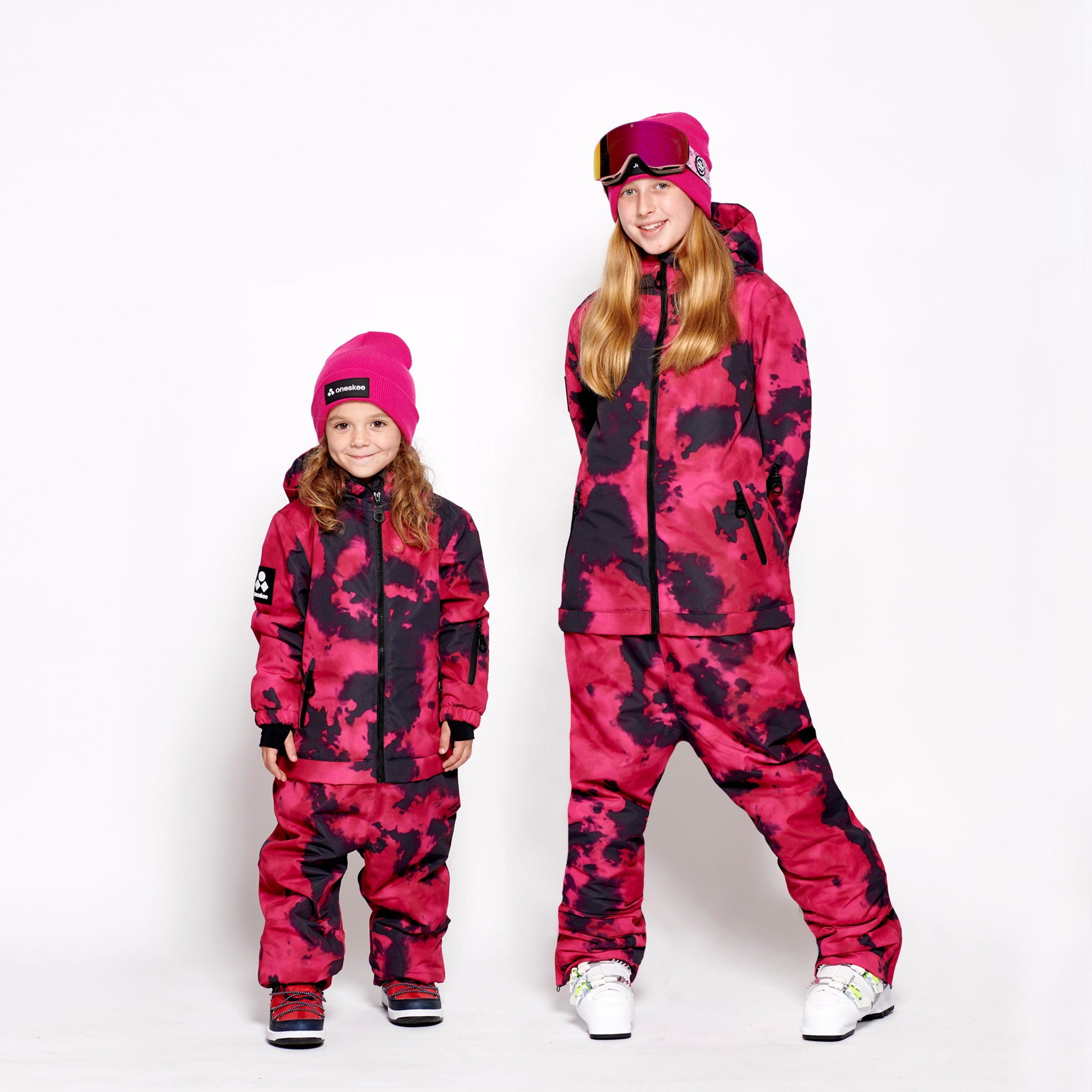 Kids 2-in-1 Snow Suit, Pink Tie Dye