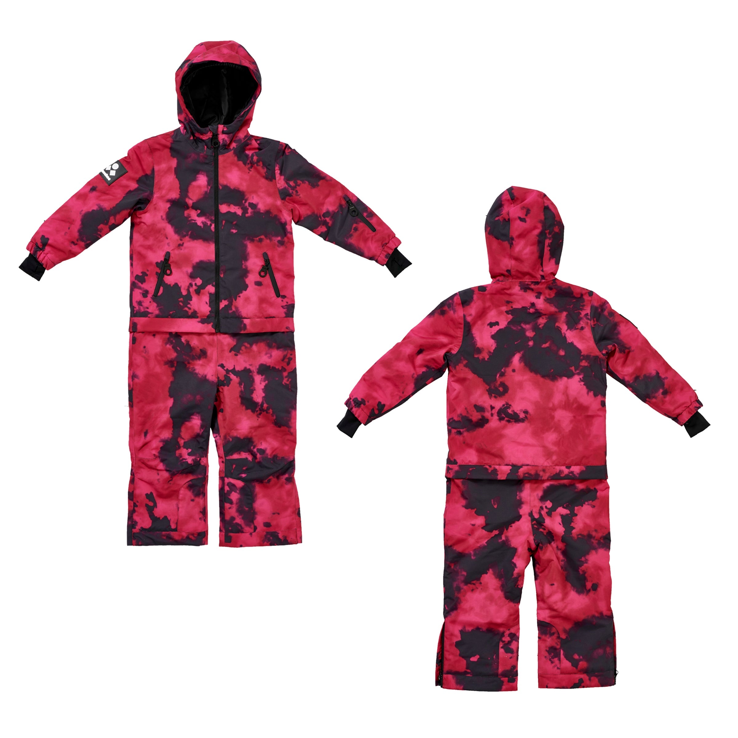 Kids 2-in-1 Snow Suit, Pink Tie Dye