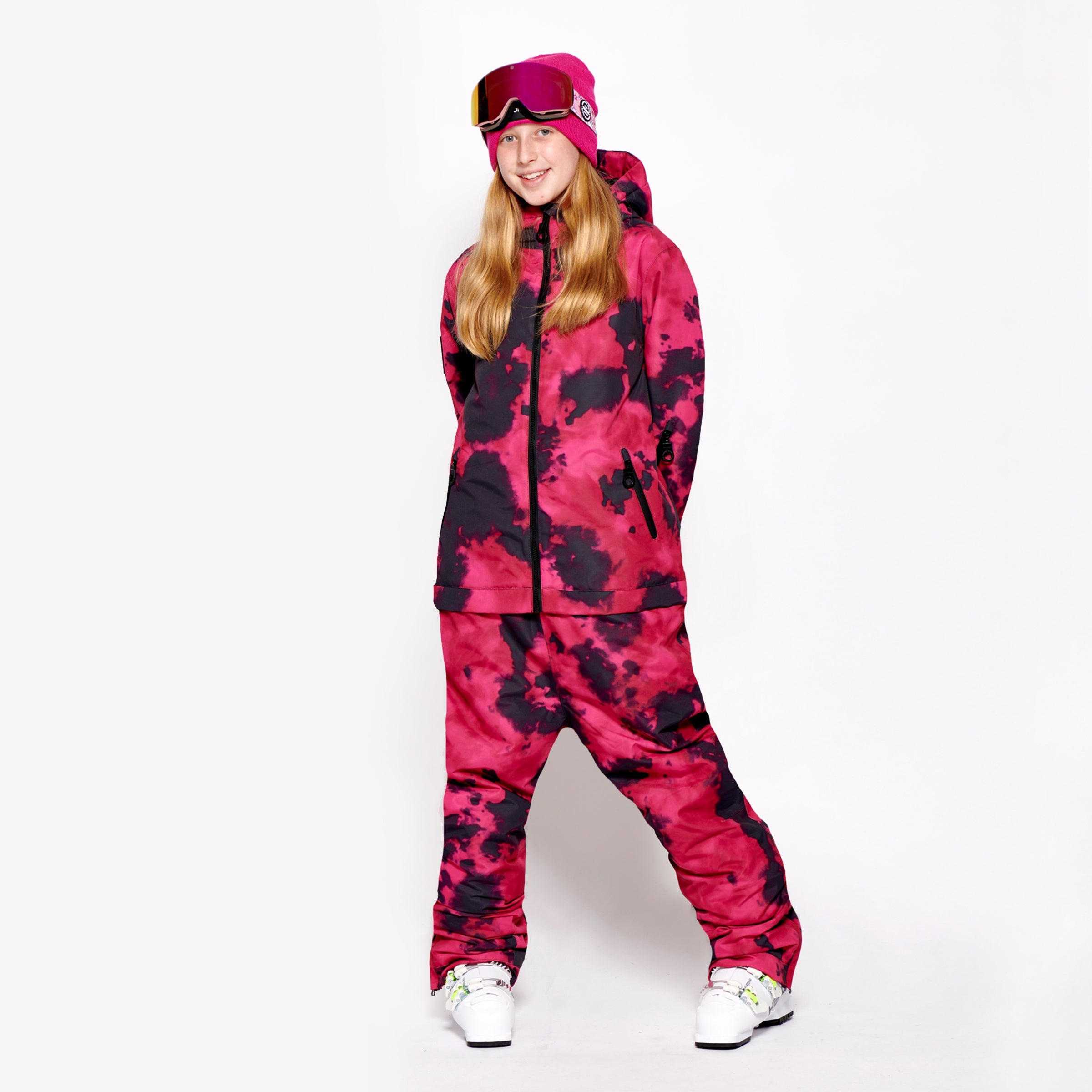 Kids 2-in-1 Snow Suit, Pink Tie Dye