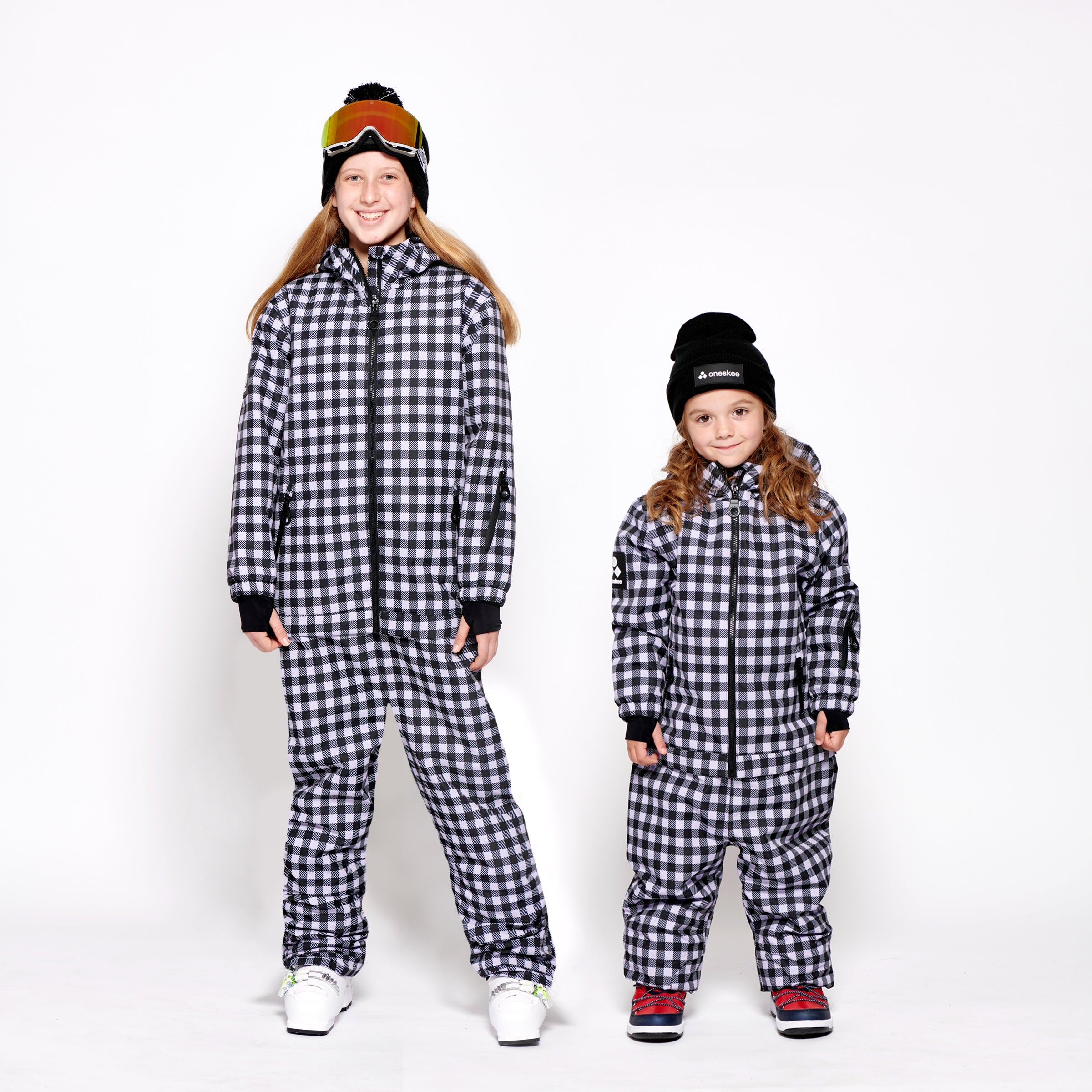 Kids 2-in-1 Snow Suit, Lilac Gingham