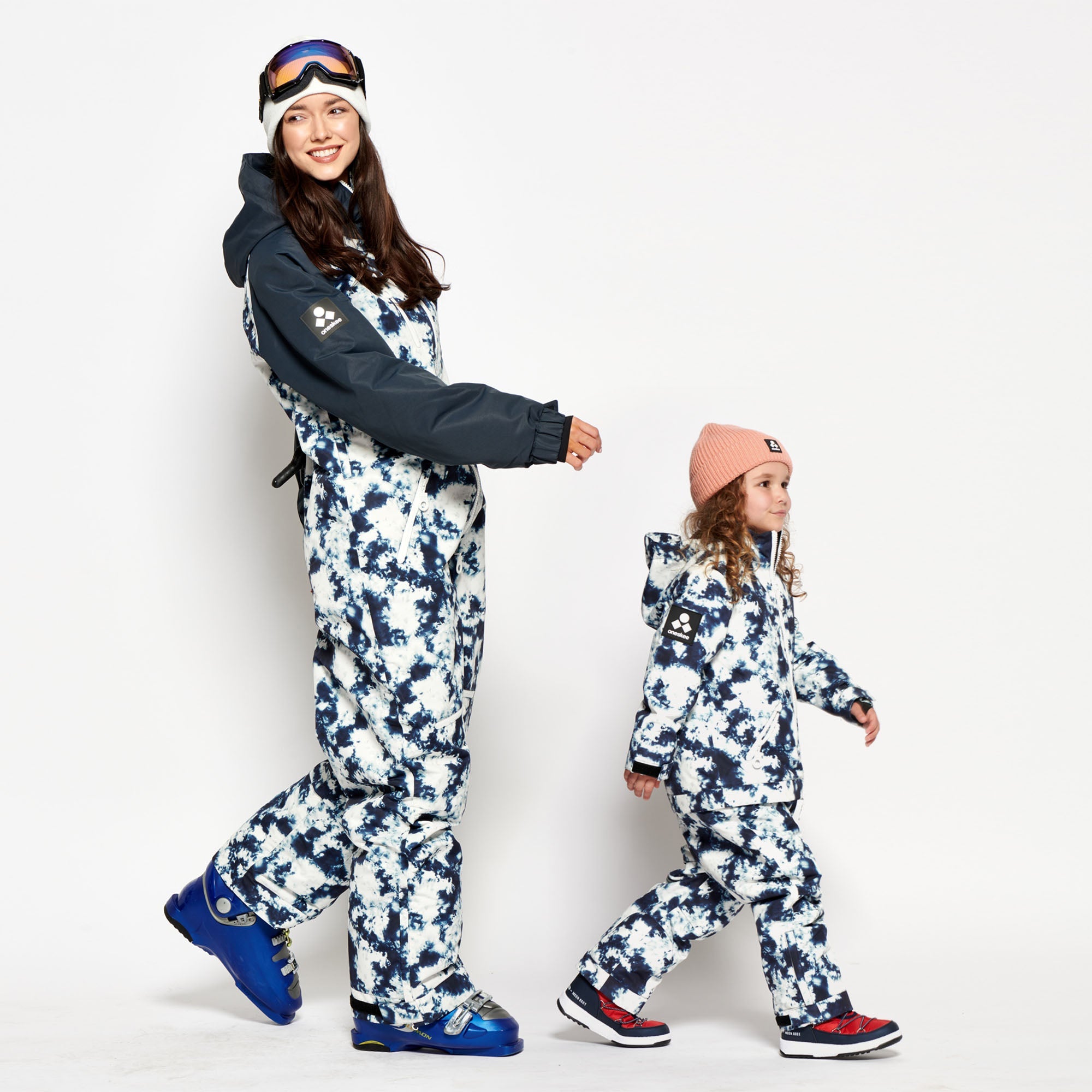 Kids 2-in-1 Snow Suit, Blue Tie Dye