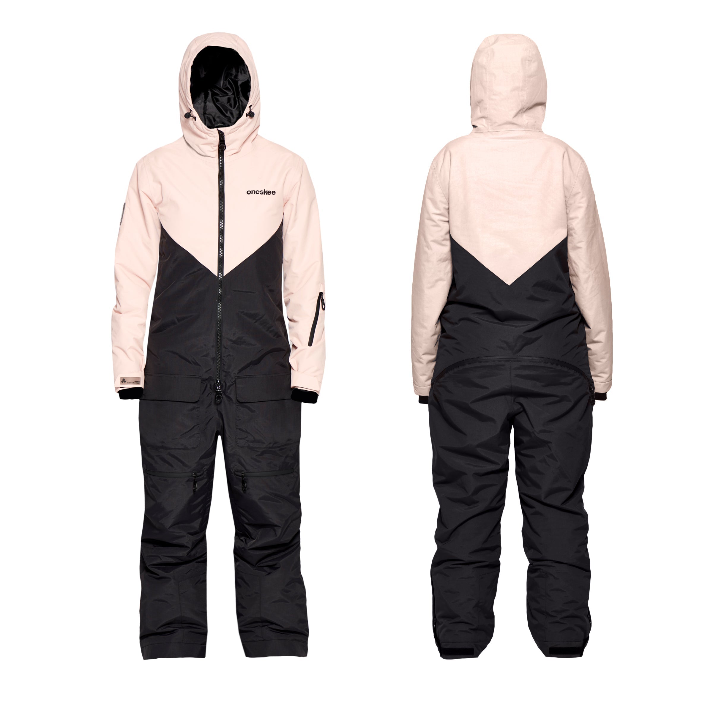 Women's Snow Suit, Black & Pink