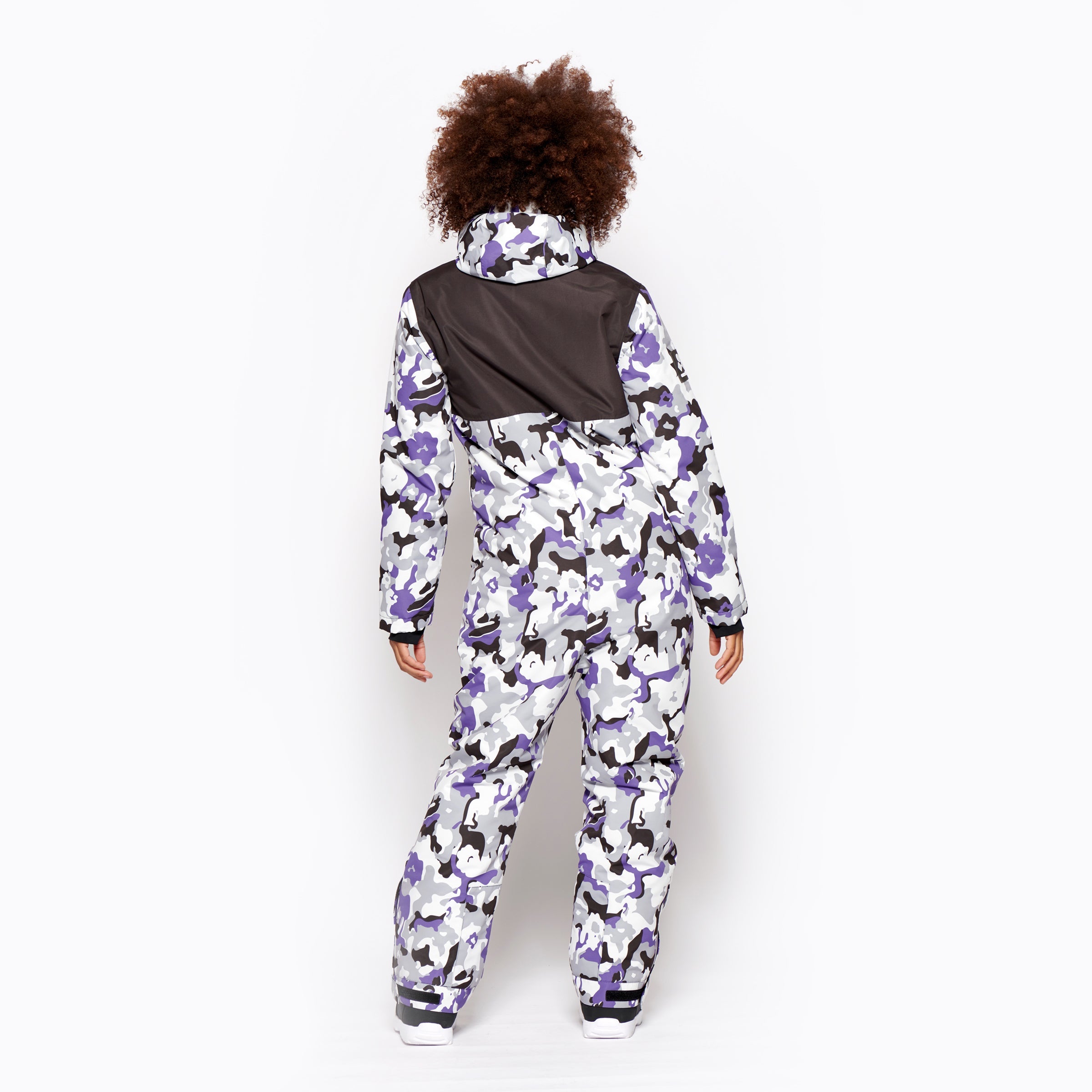 Women's Snow Suit, Purple Camo