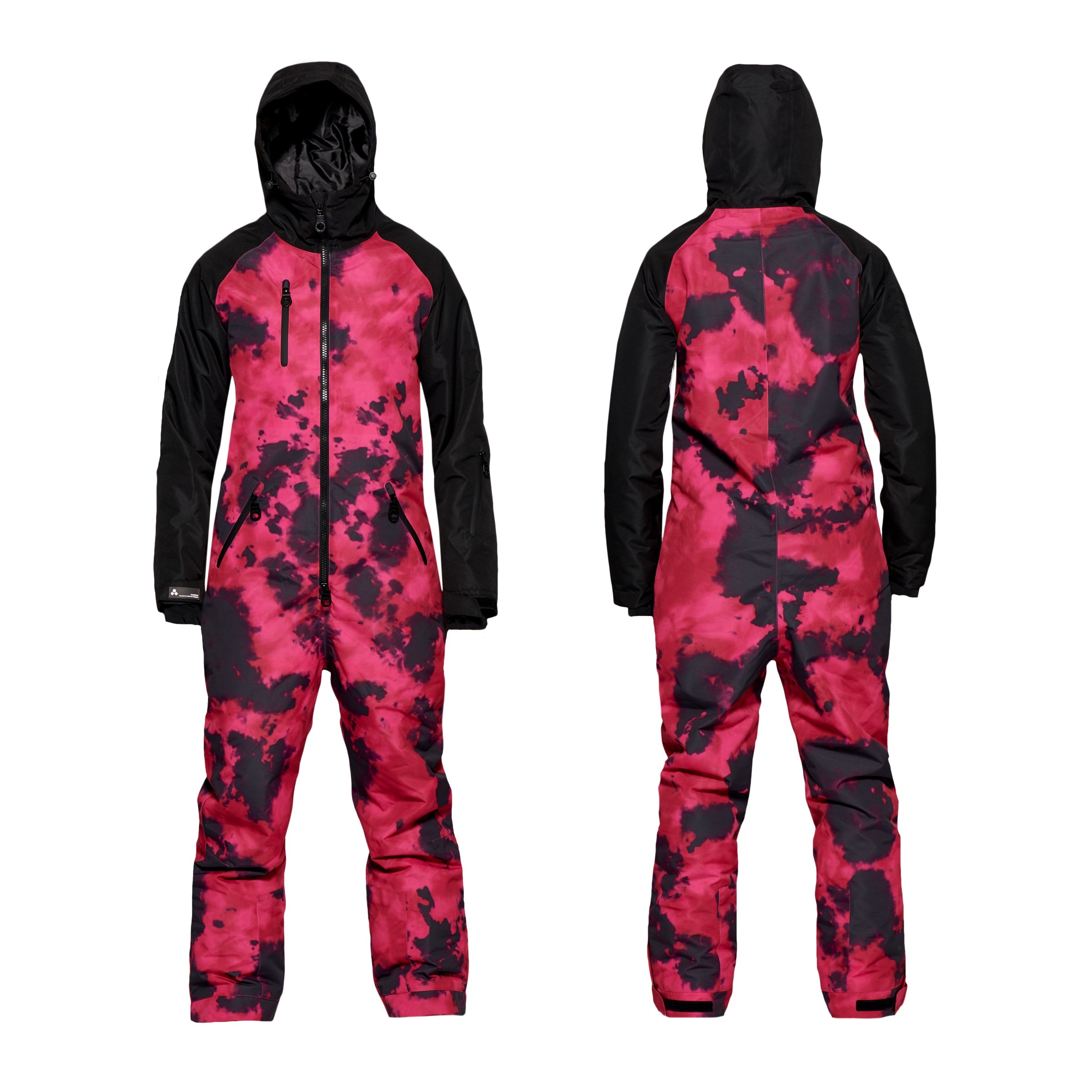 Women's Snow Suit, Pink Tie Dye