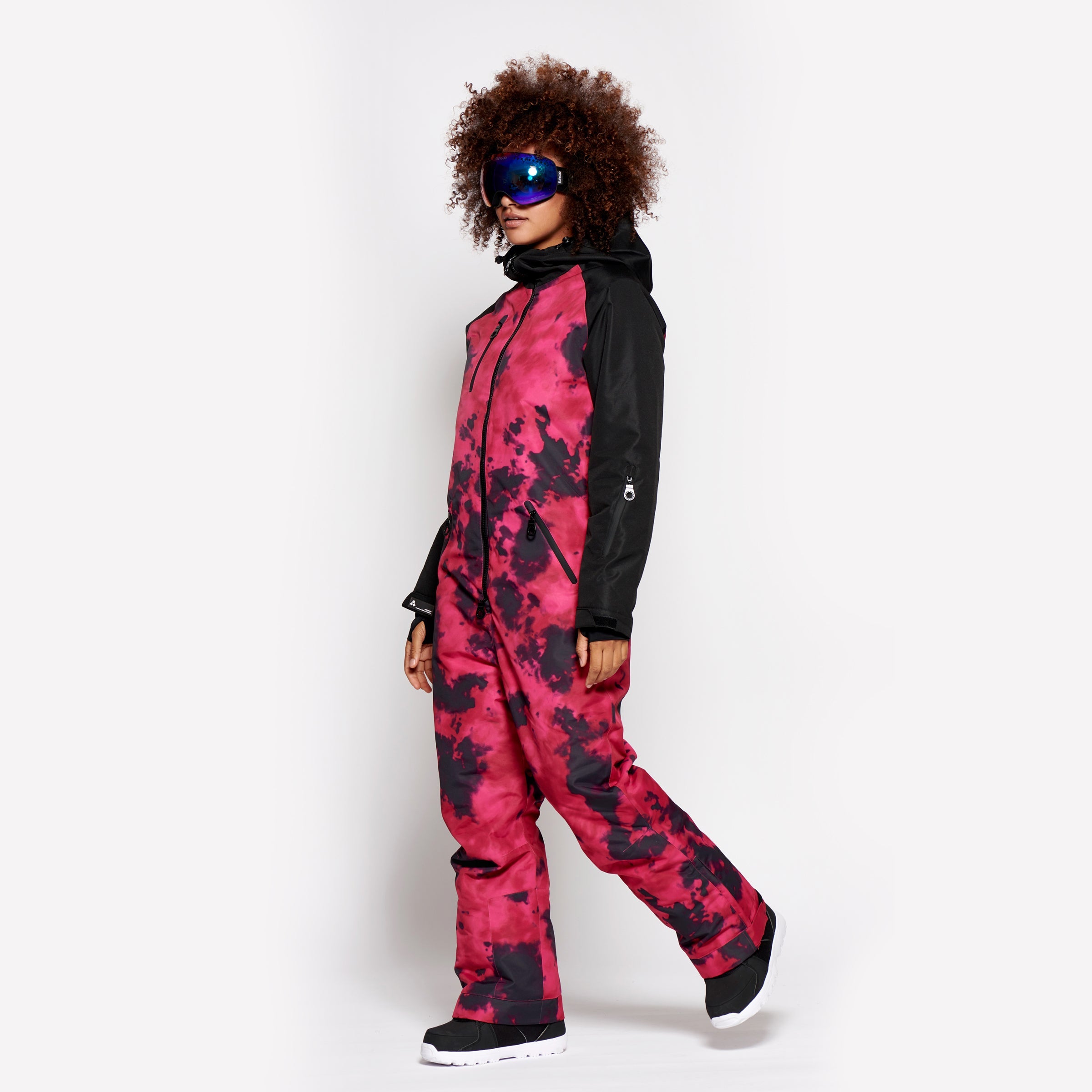 Women's Snow Suit, Pink Tie Dye