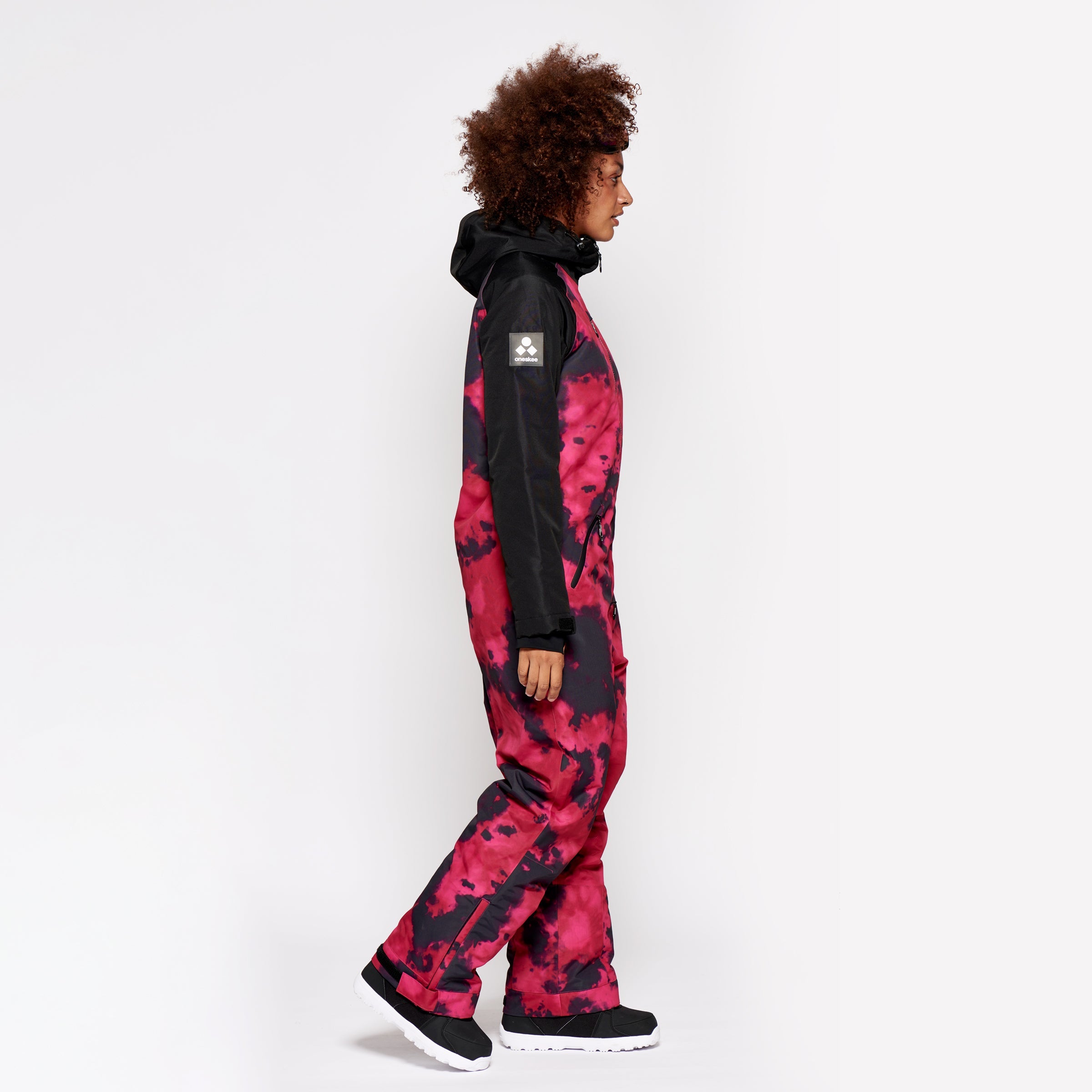 Women's Snow Suit, Pink Tie Dye