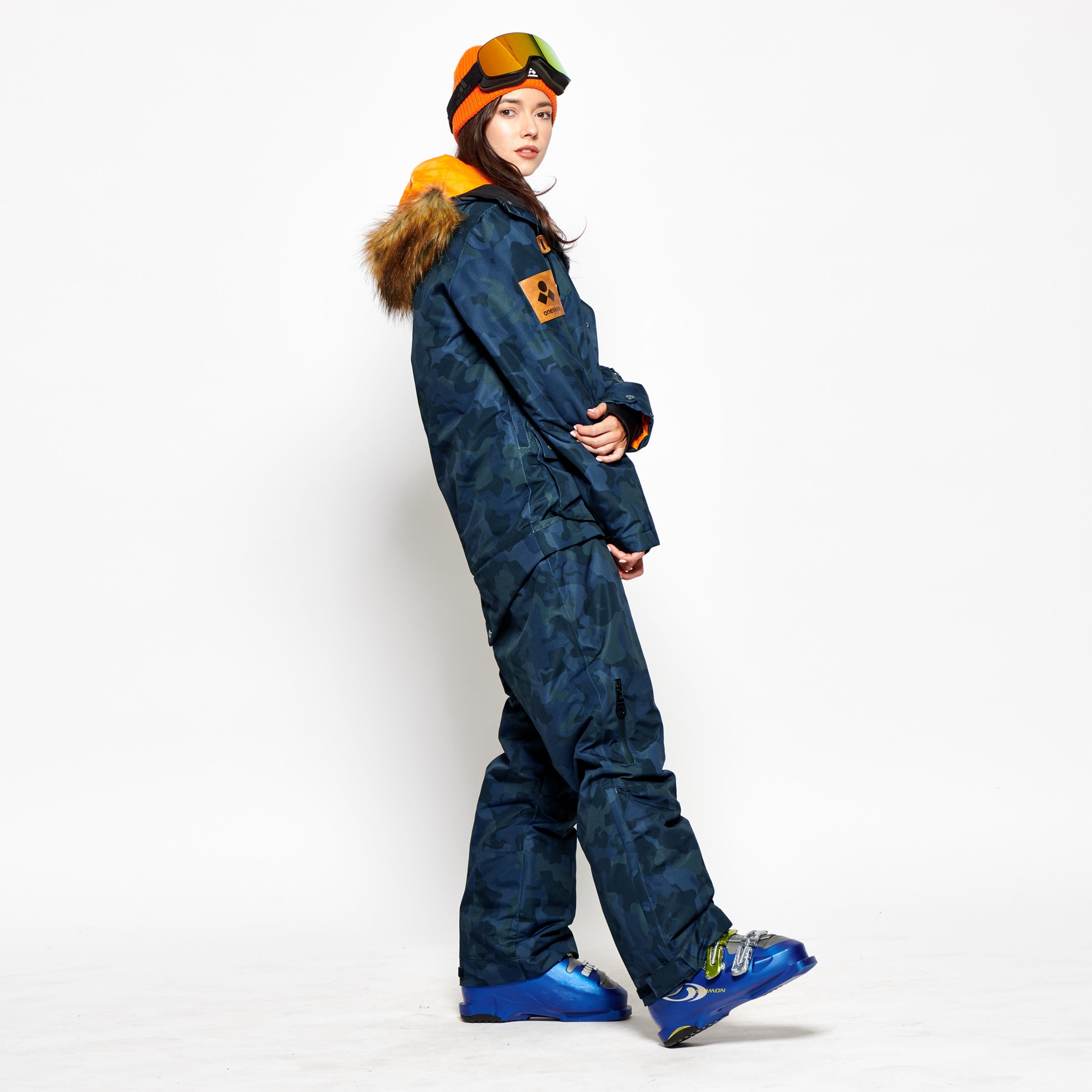 Women's 2-in-1 Snow Suit, Blue Camo