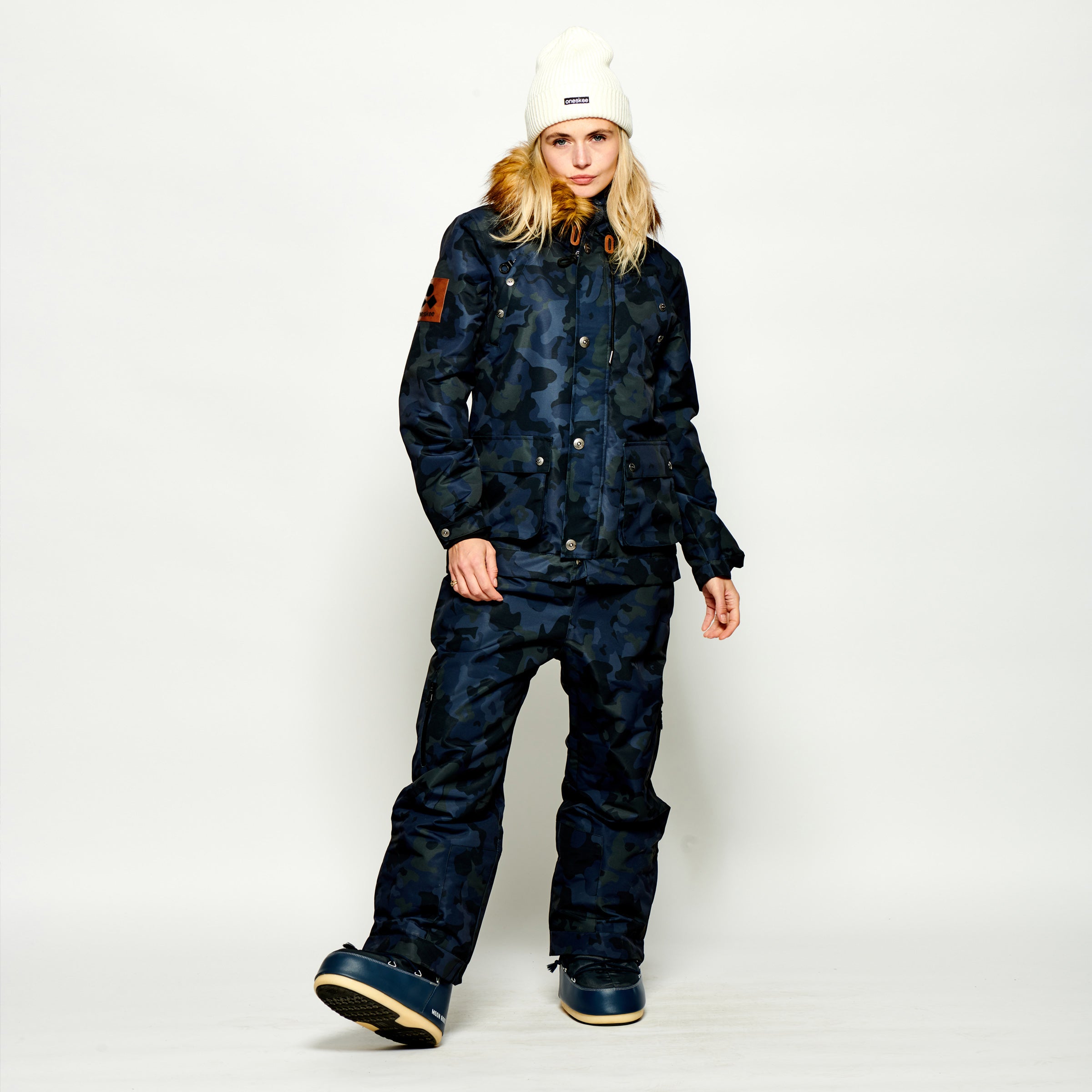 Women's 2-in-1 Snow Suit, Blue Camo