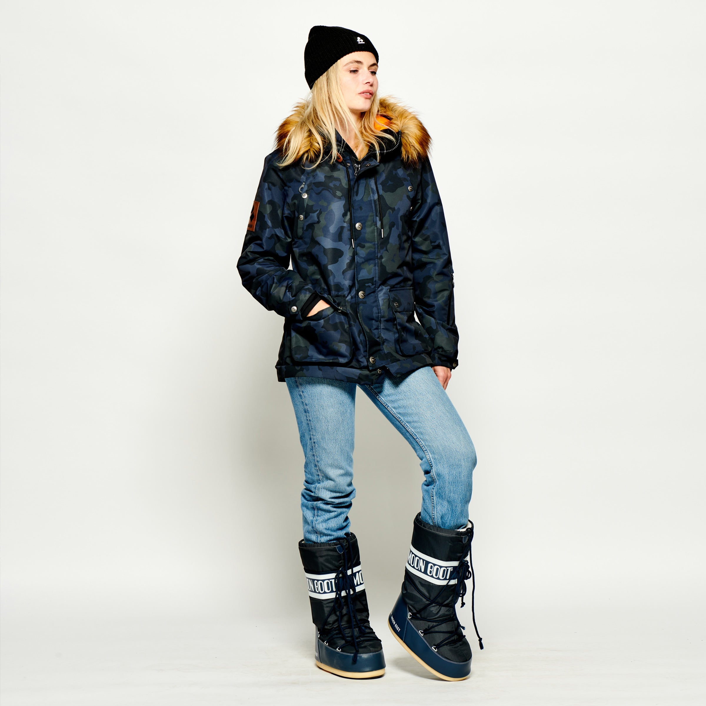 Women's 2-in-1 Snow Suit, Blue Camo