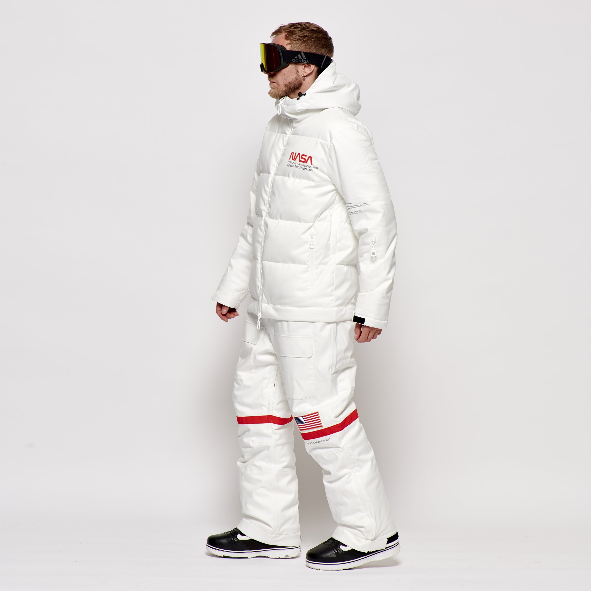 Men s 2 in 1 Snow Suit White NASA