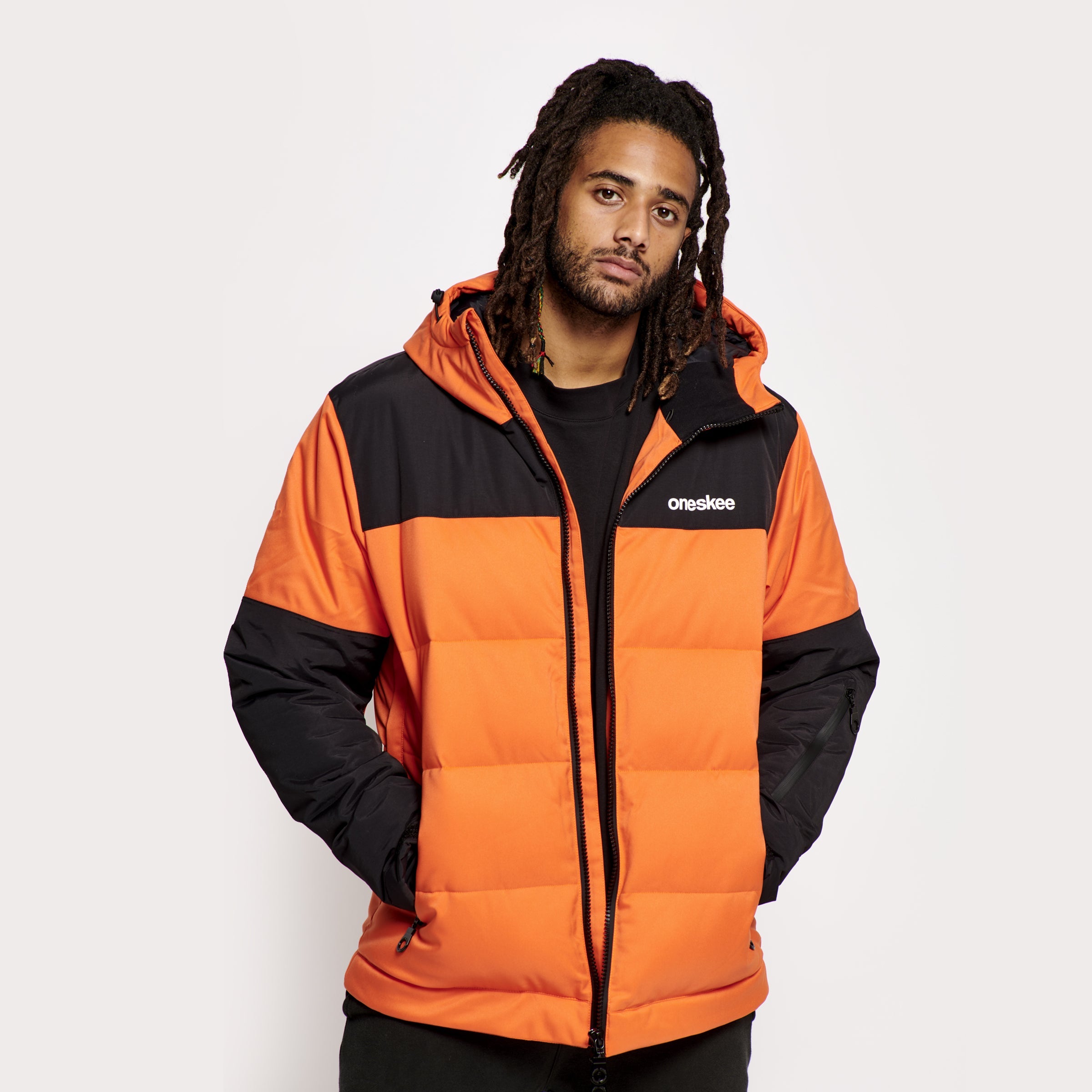 Fred Perry Brentham Hooded Padded Jacket In Orange, $120 | Asos | Lookastic