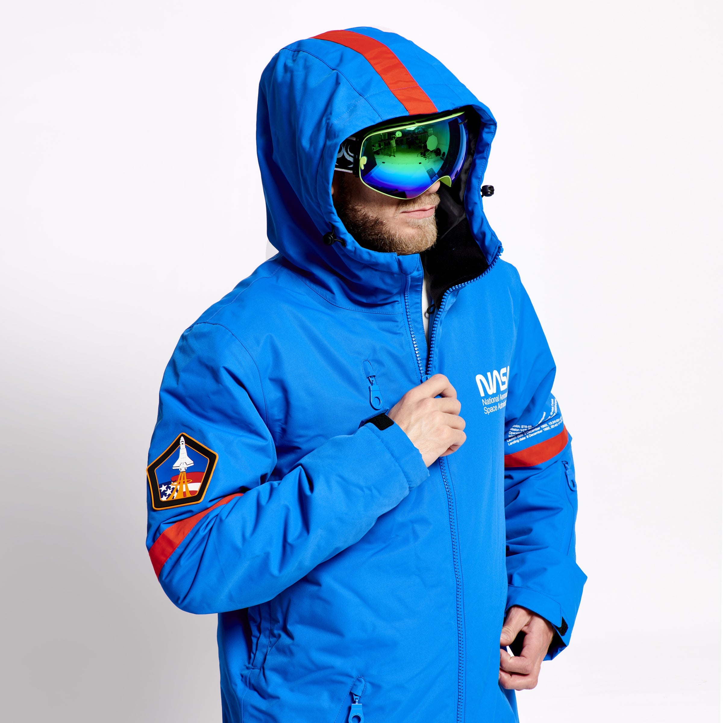 Men's Snow Suit, Blue NASA - oneskee-ltd-us